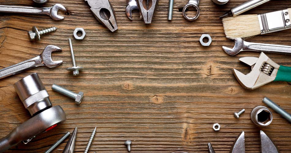 Tools on Bench For A Maintenance Home Inspection